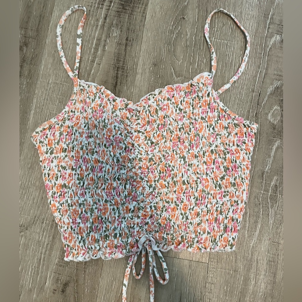 floral cami with tie